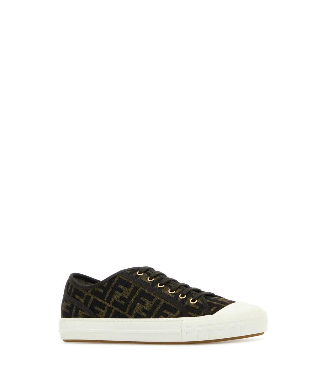 FENDI Мульти текстильные низкие кроссовки / кеды, фото 2