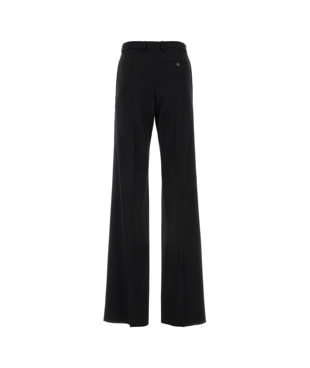 BALENCIAGA Черные шерстяные прямые брюки, фото 2