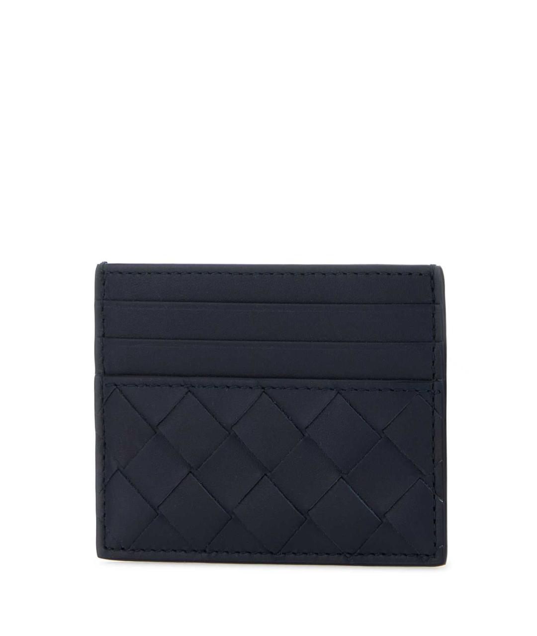 BOTTEGA VENETA Темно-синий кожаный кошелек, фото 2