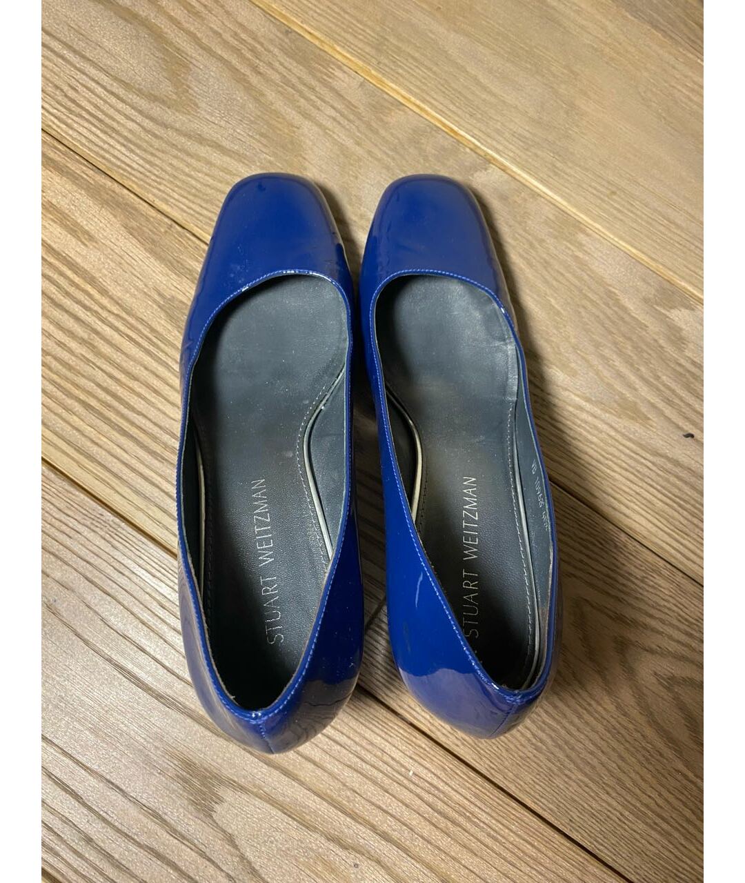 STUART WEITZMAN Синие туфли из лакированной кожи, фото 3