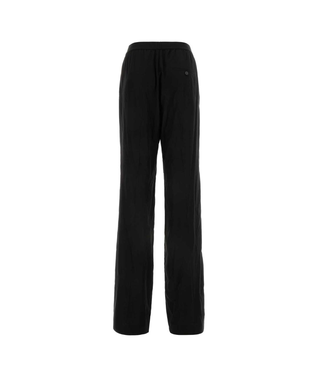 BALENCIAGA Черные хлопковые прямые брюки, фото 2