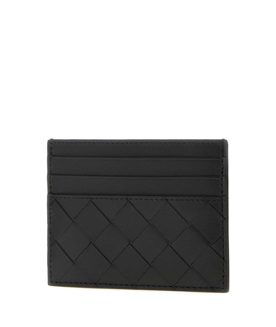 BOTTEGA VENETA Черный кожаный кардхолдер, фото 2