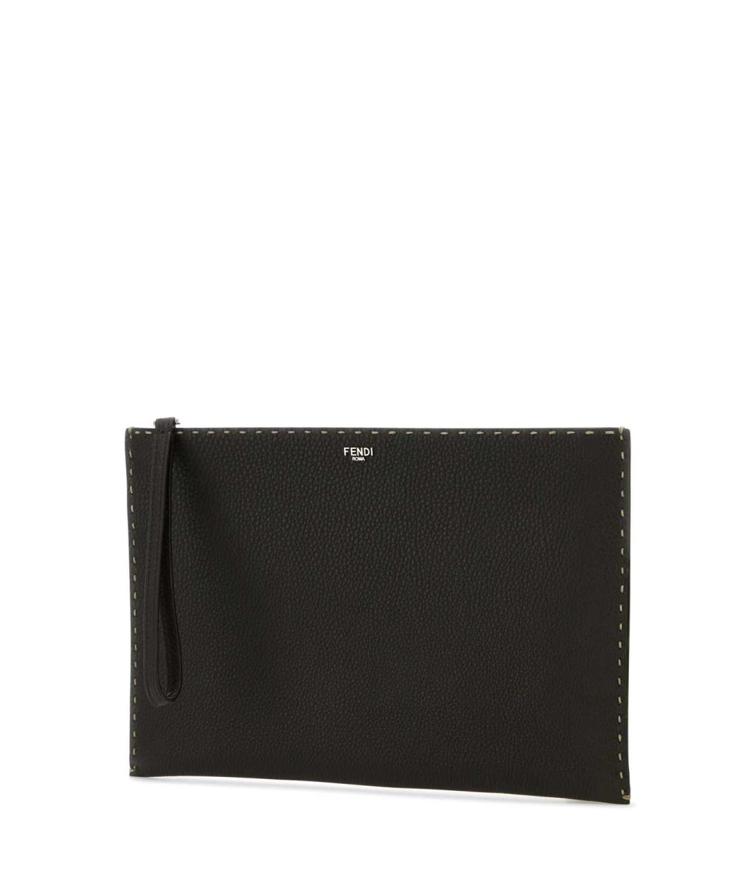 FENDI Коричневая кожаная барсетка, фото 2