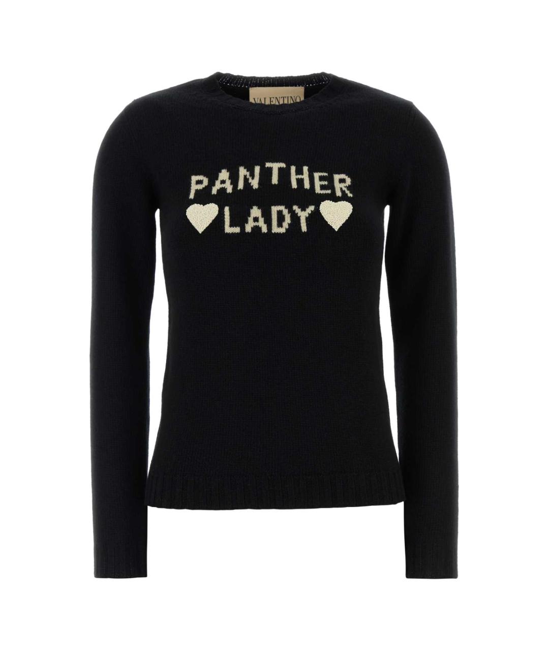 VALENTINO Черная шерстяная футболка, фото 1