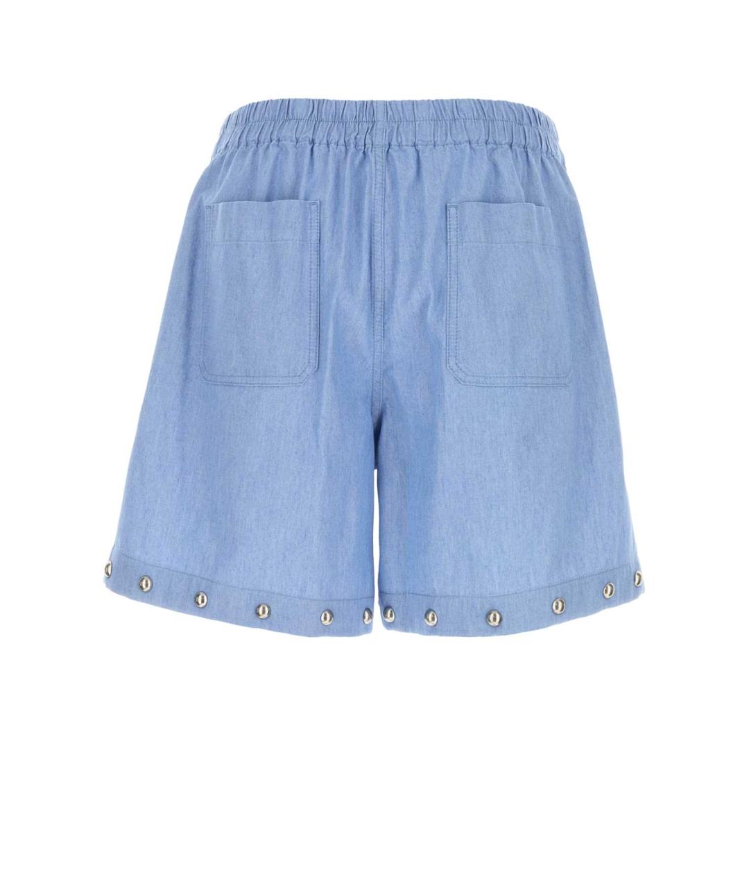 VALENTINO Голубые хлопковые шорты, фото 2