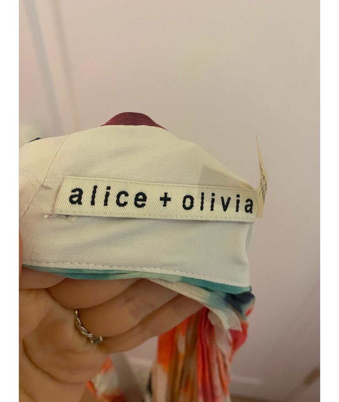 ALICE+OLIVIA Мульти полиэстеровое повседневное платье, фото 2