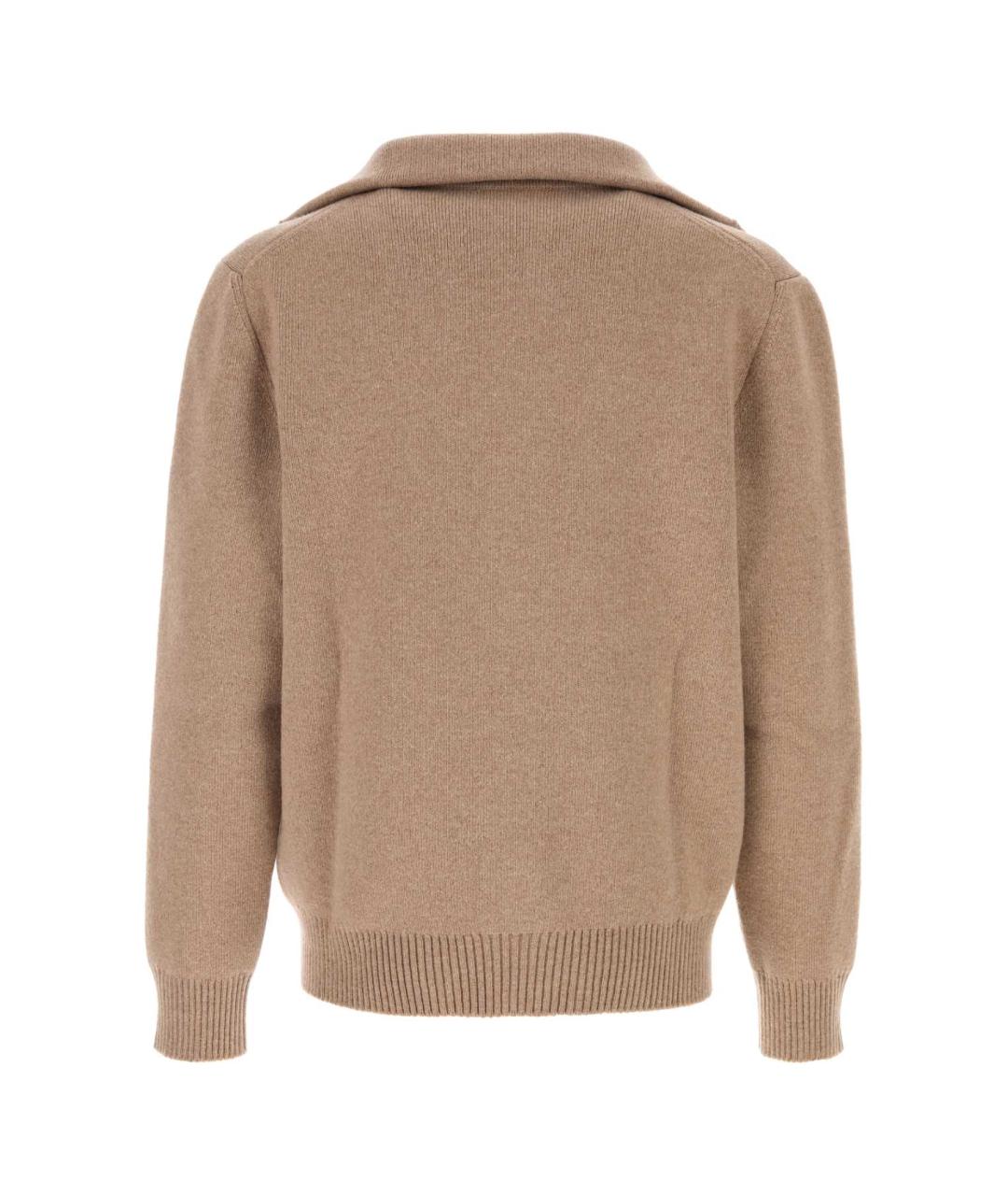 BOTTEGA VENETA Бежевый шерстяной кардиган, фото 2