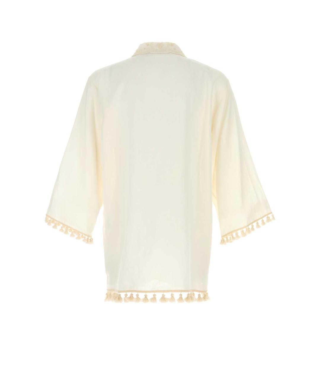 VALENTINO Белая льняная кэжуал рубашка, фото 2