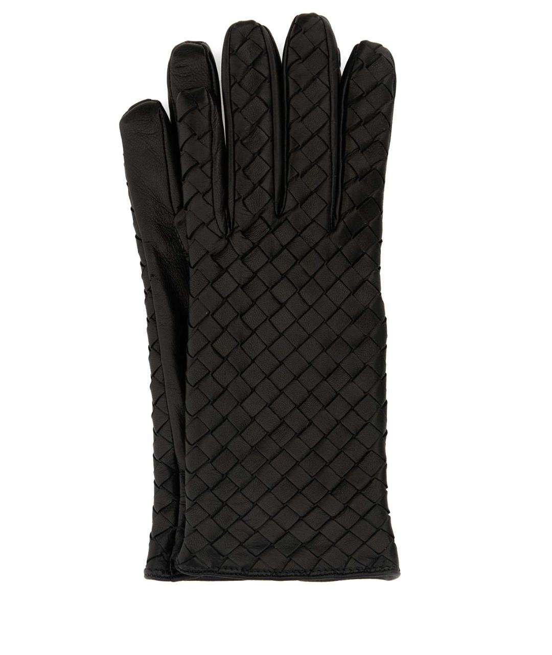 BOTTEGA VENETA Черные кашемировые перчатки, фото 1