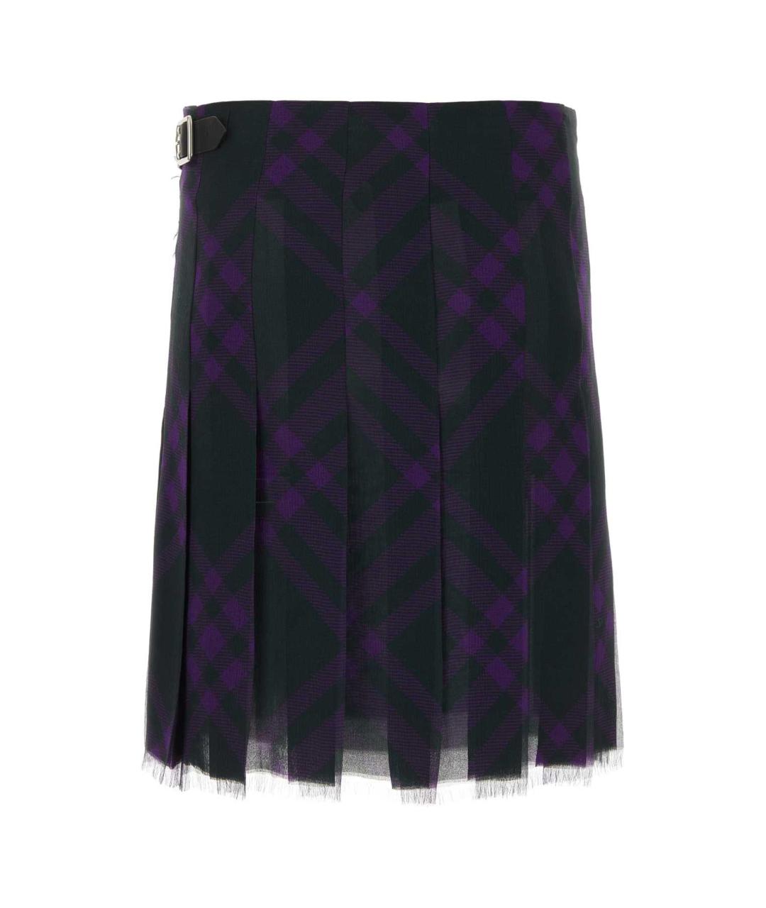 BURBERRY Мульти шелковая юбка миди, фото 2