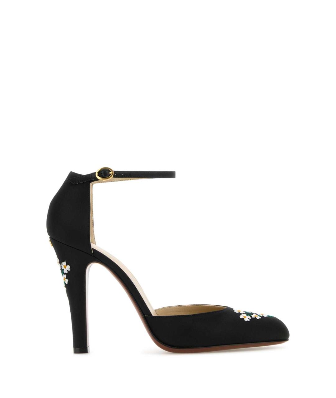 VALENTINO Черные текстильные туфли, фото 1