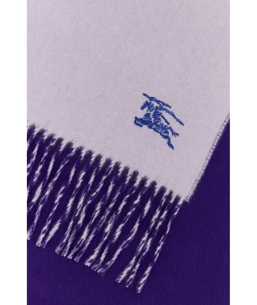 BURBERRY Фиолетовый кашемировый шарф, фото 2