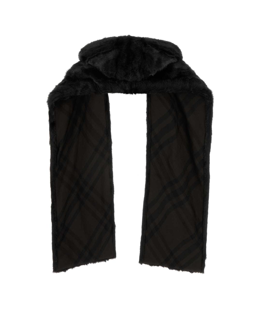 BURBERRY Черный шарф, фото 2