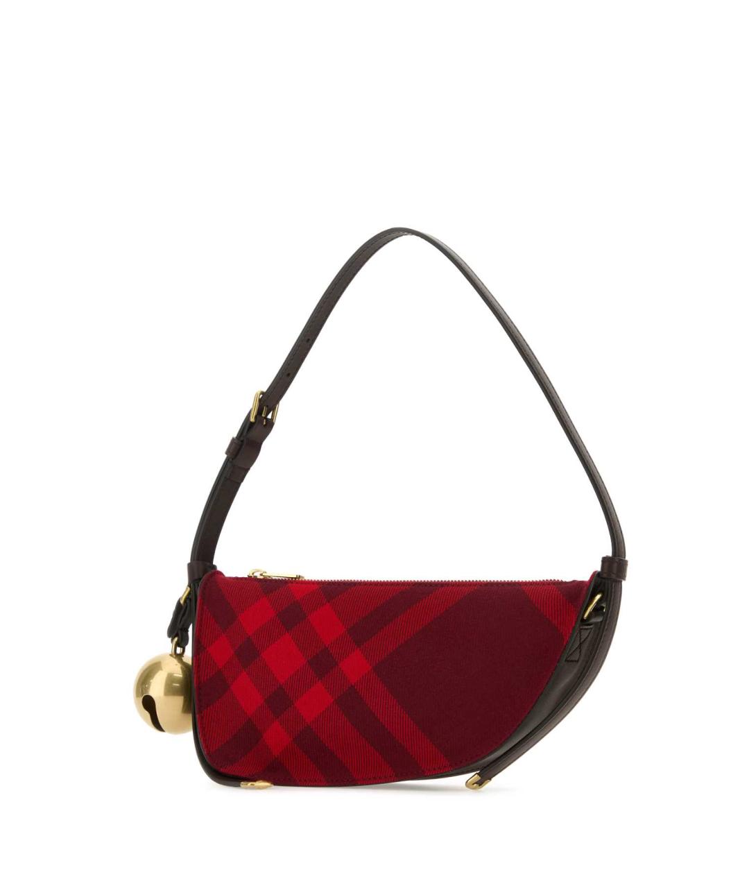 BURBERRY Красная синтетическая сумка с короткими ручками, фото 2