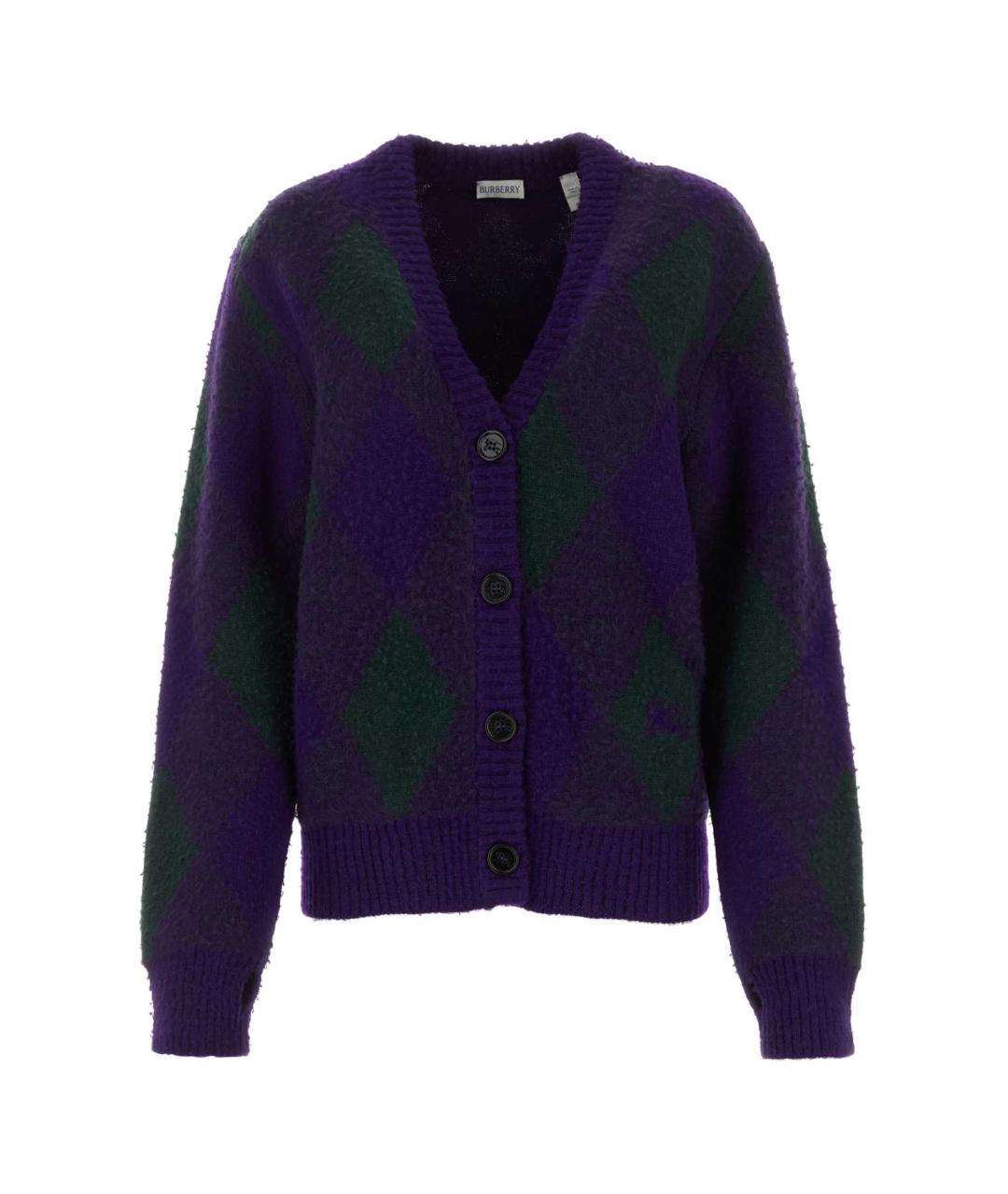 BURBERRY Мульти шерстяной кардиган, фото 1