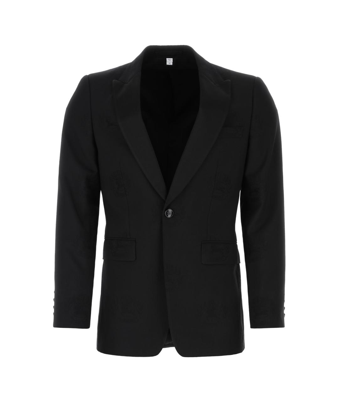 BURBERRY Черный льняной пиджак, фото 1