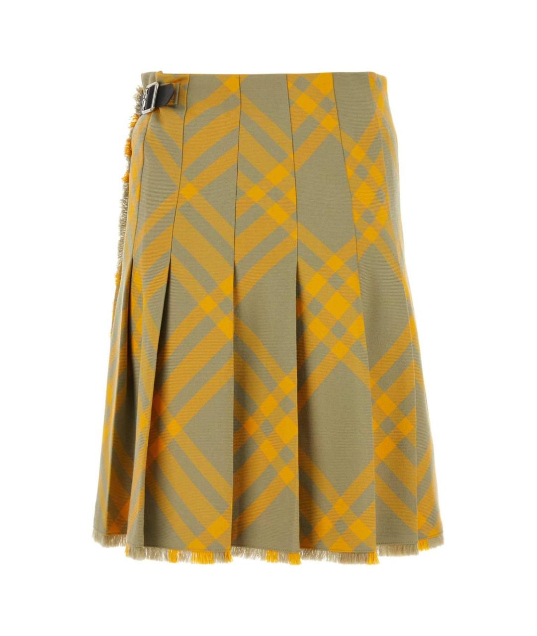 BURBERRY Мульти шелковая юбка миди, фото 2