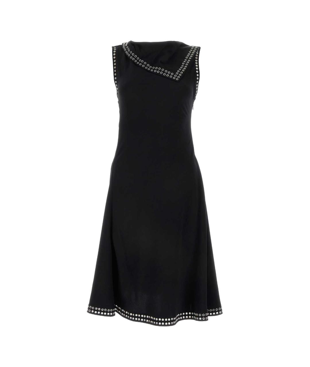 BURBERRY Черное вискозное платье, фото 1