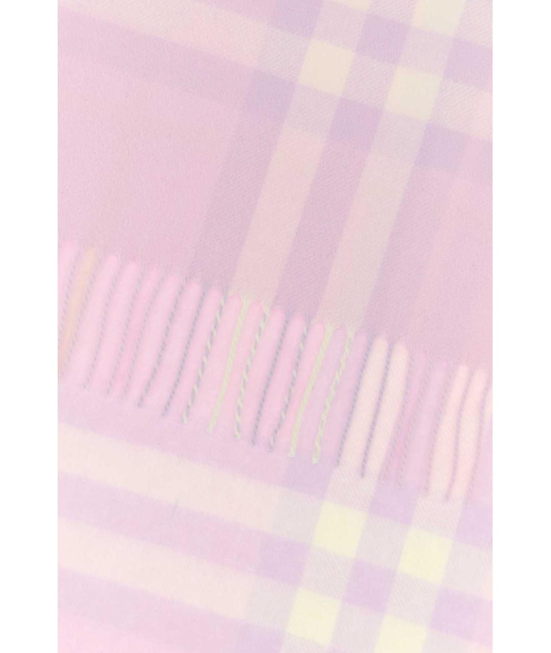 BURBERRY Розовый кашемировый шарф, фото 2