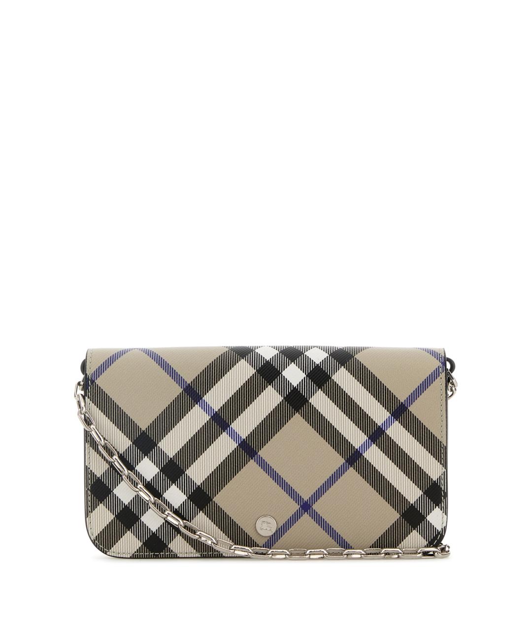 BURBERRY Бежевый полиуретановый кошелек, фото 1