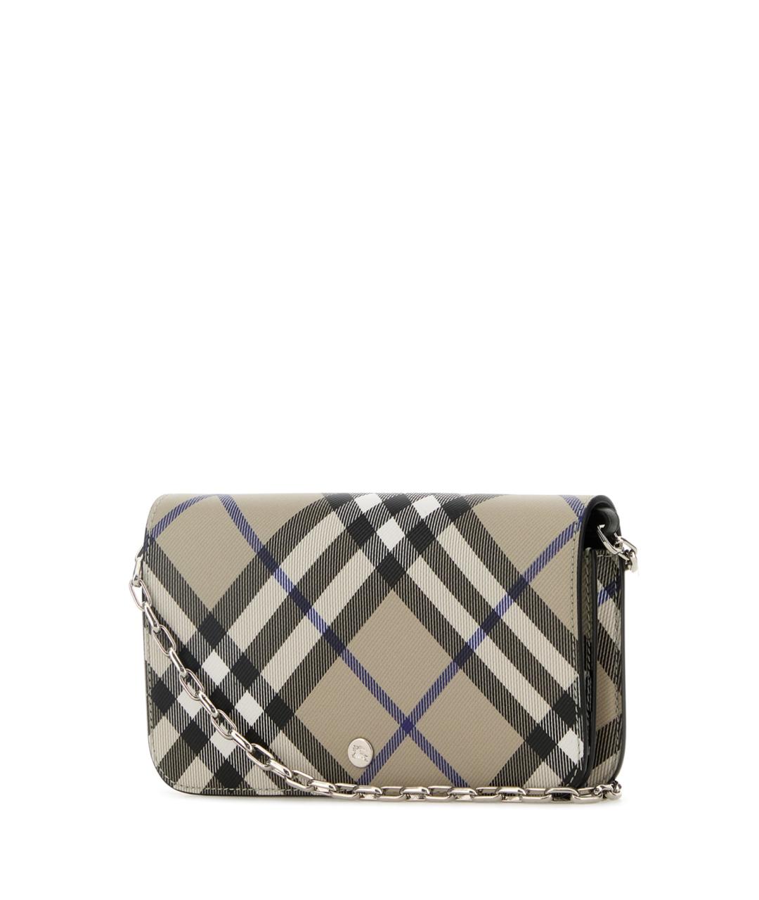 BURBERRY Бежевый полиуретановый кошелек, фото 2