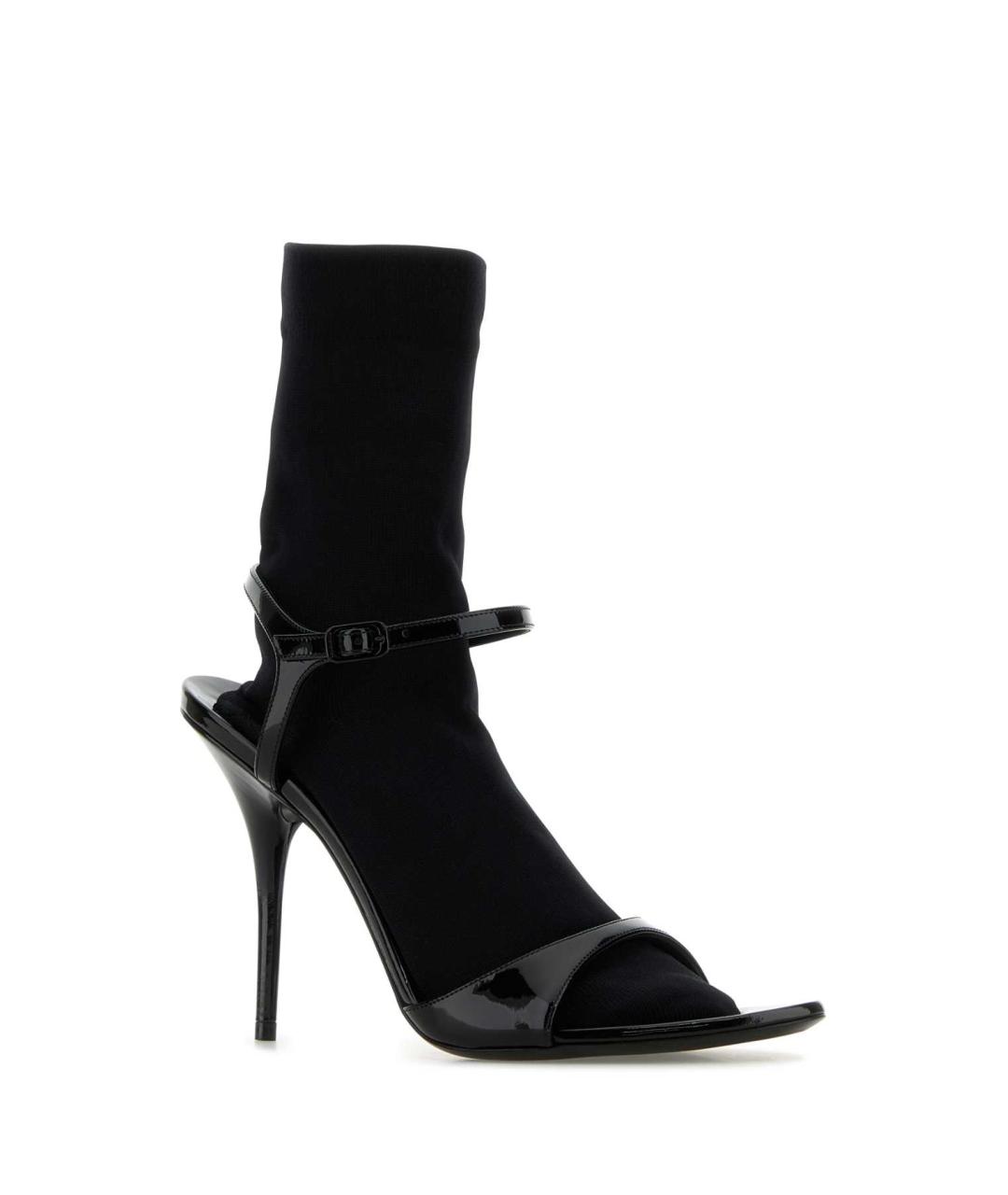 BALENCIAGA Черные текстильные босоножки, фото 2