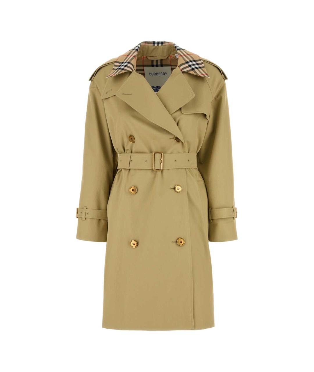 BURBERRY Бежевый хлопковый тренч/плащ, фото 1