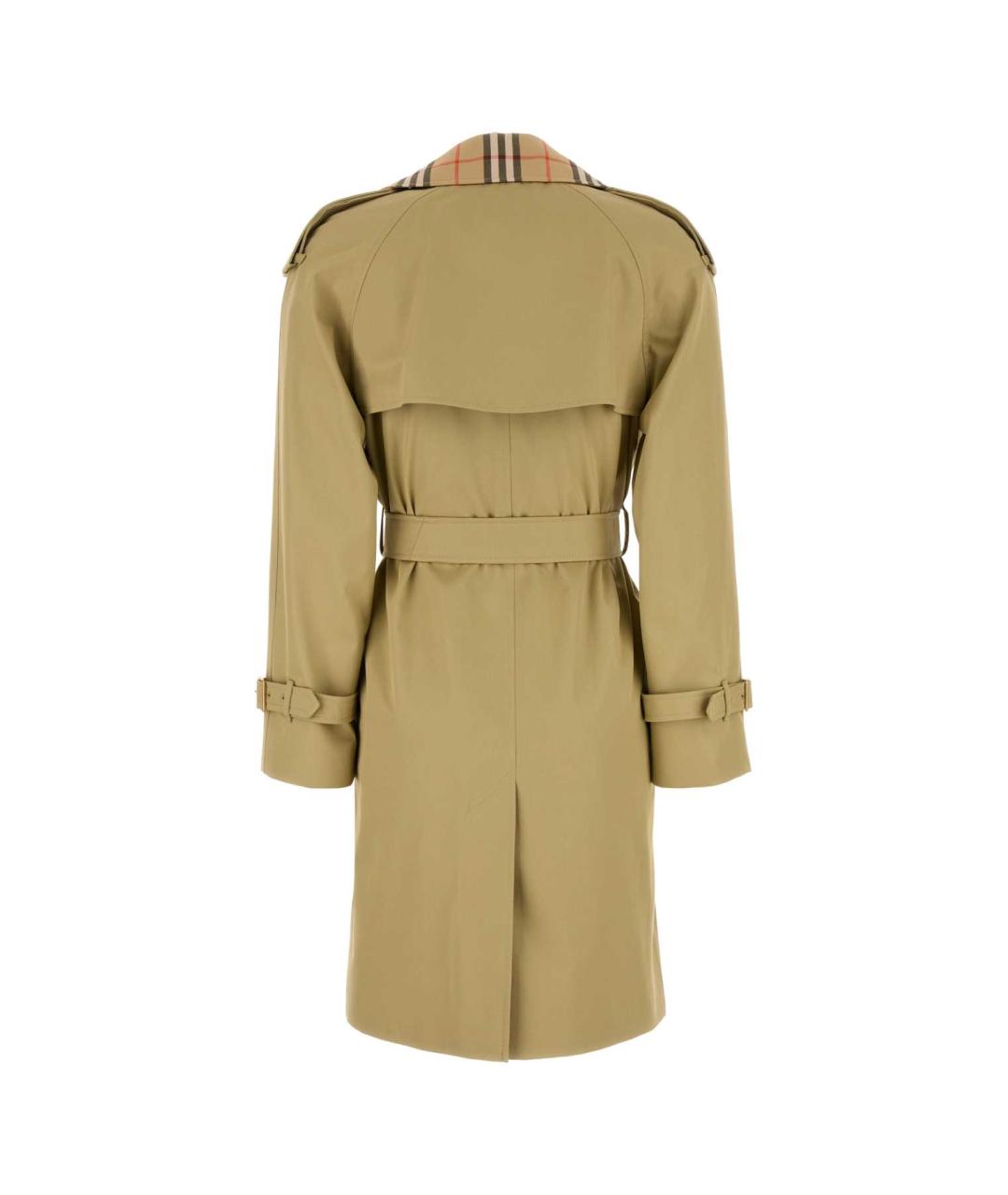 BURBERRY Бежевый хлопковый тренч/плащ, фото 2