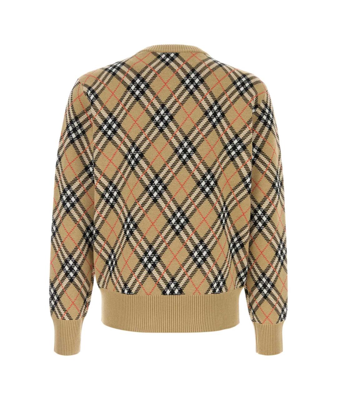 BURBERRY Коричневый шерстяной джемпер / свитер, фото 2