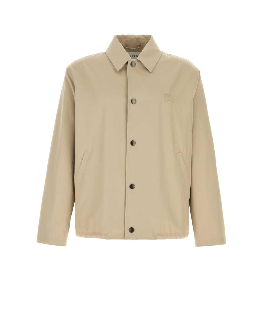 BURBERRY Бежевая хлопковая куртка, фото 1