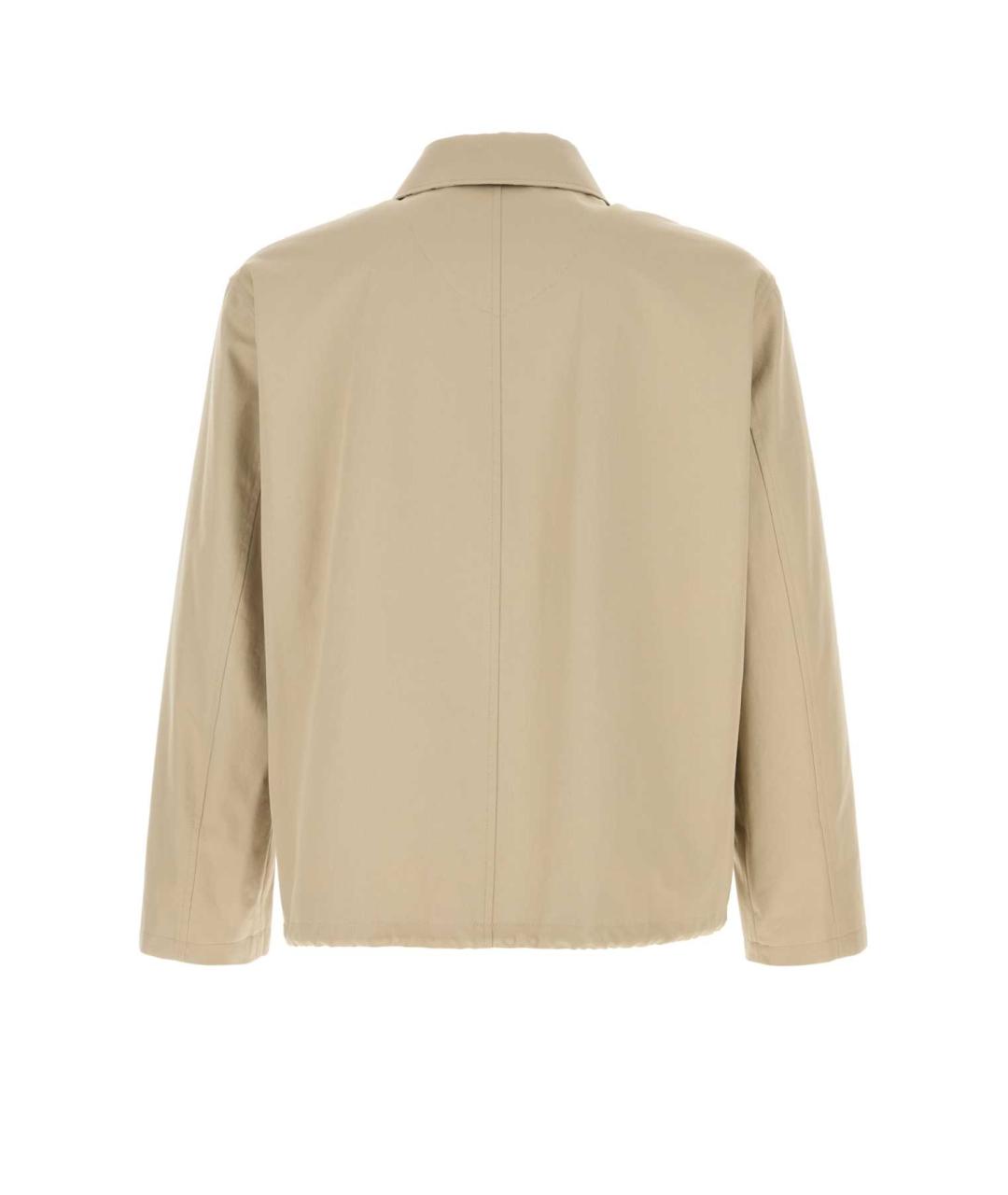 BURBERRY Бежевая хлопковая куртка, фото 2