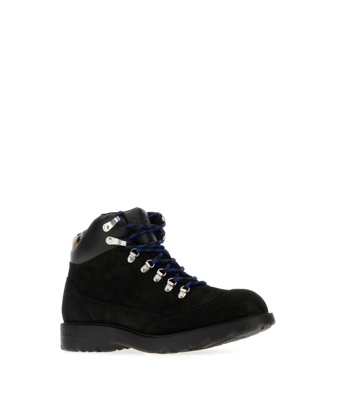 BURBERRY Черные замшевые высокие ботинки, фото 2