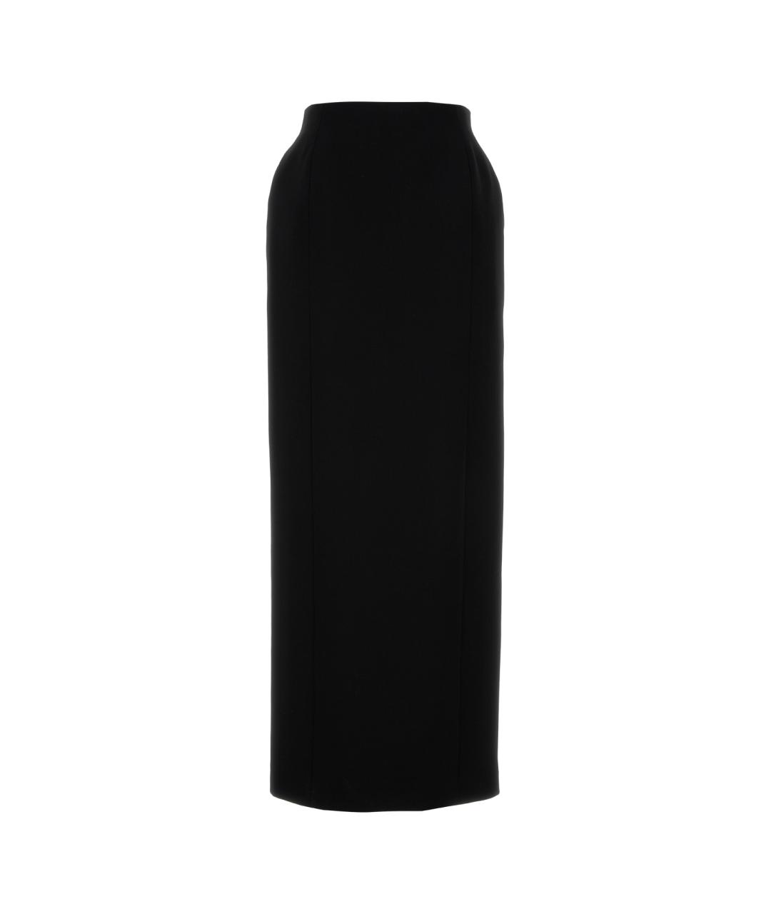 BALENCIAGA Черная шерстяная юбка макси, фото 1