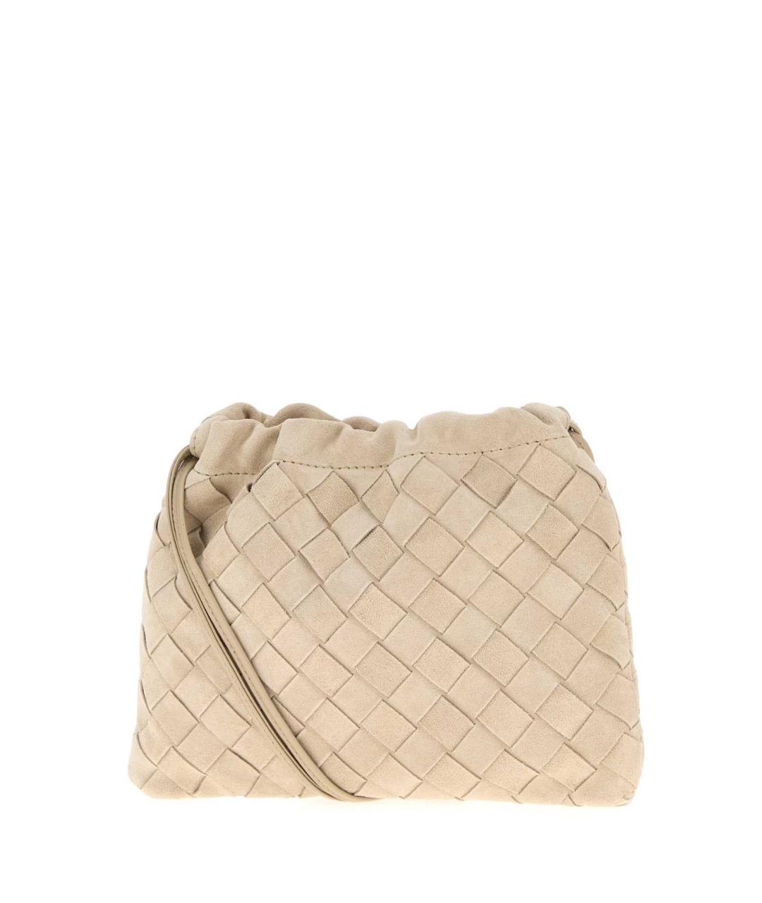 BOTTEGA VENETA Бежевая замшевая сумка через плечо, фото 2