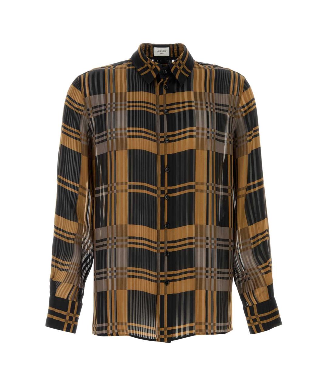 SAINT LAURENT Мульти шелковая кэжуал рубашка, фото 1