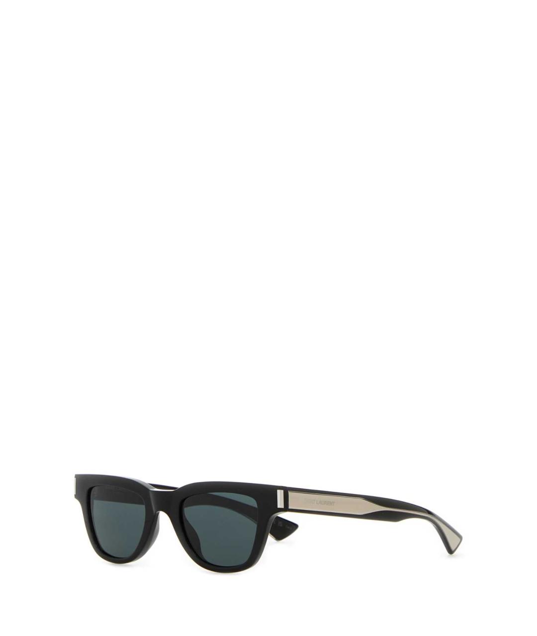 SAINT LAURENT Черные пластиковые солнцезащитные очки, фото 1