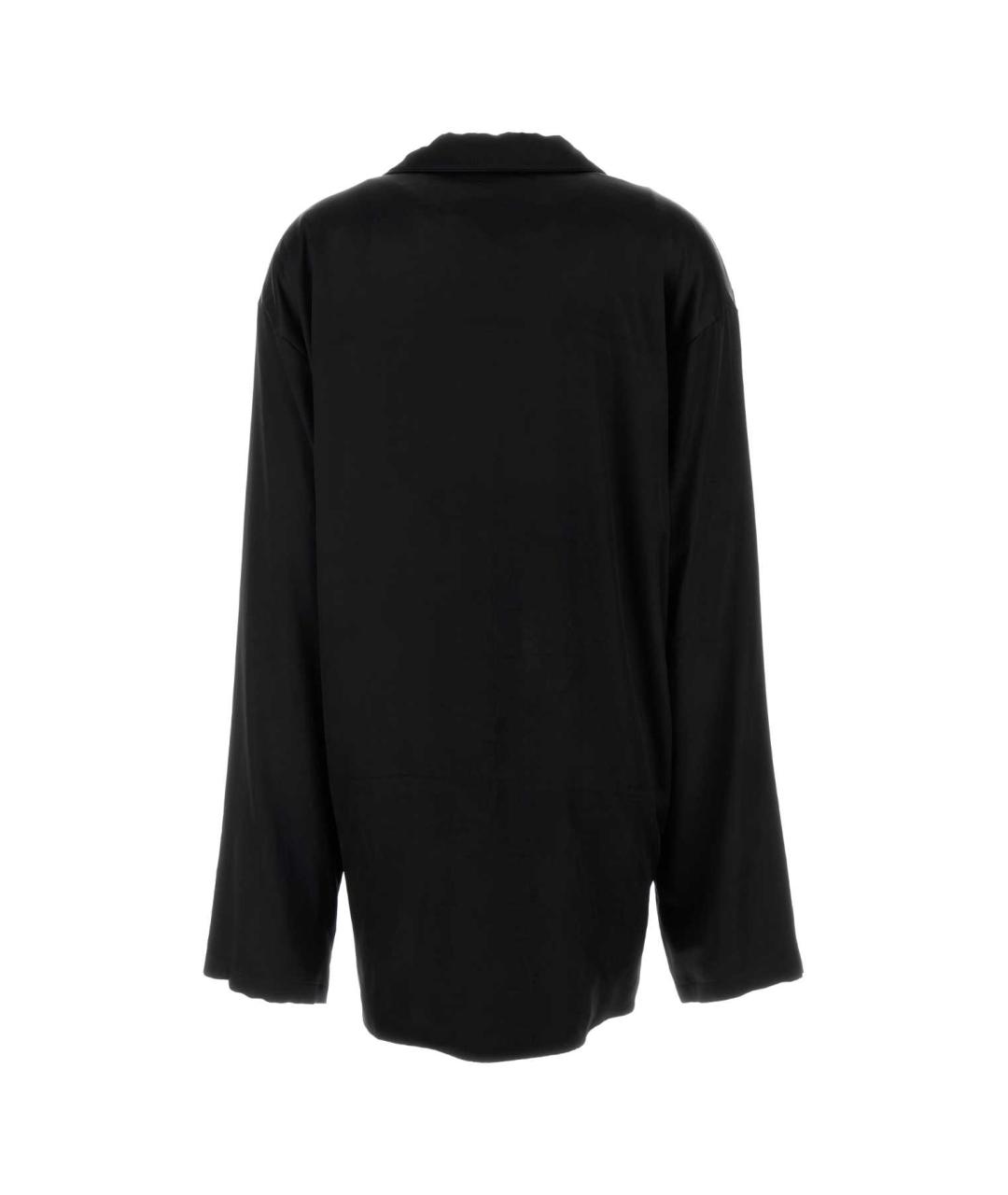 BALENCIAGA Черная вискозная рубашка, фото 2