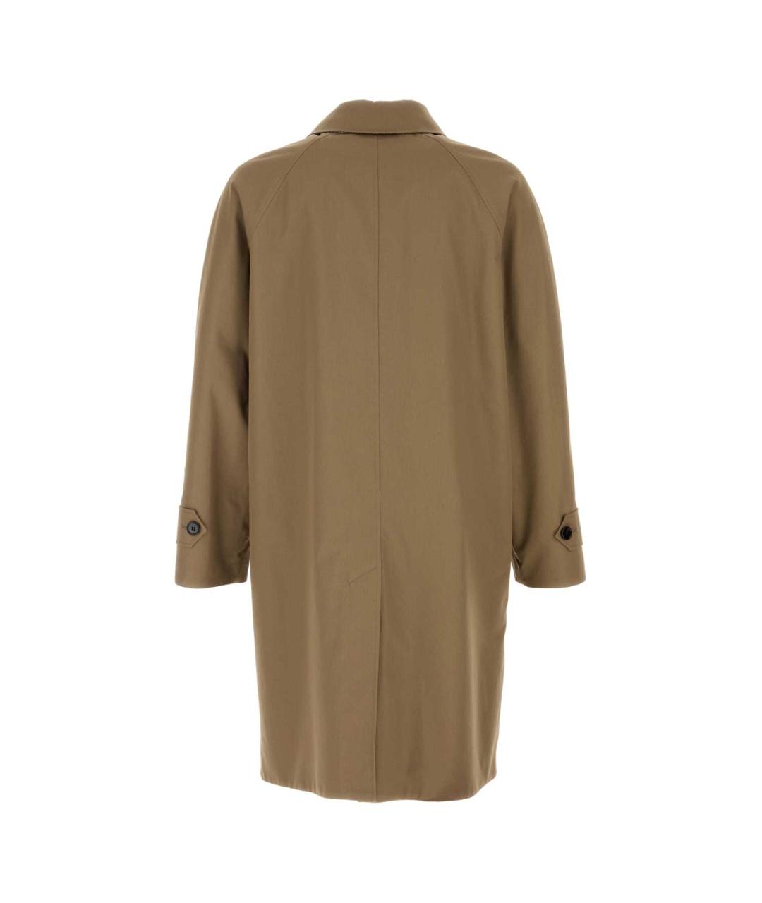 BURBERRY Коричневый хлопковый тренч / плащ, фото 2