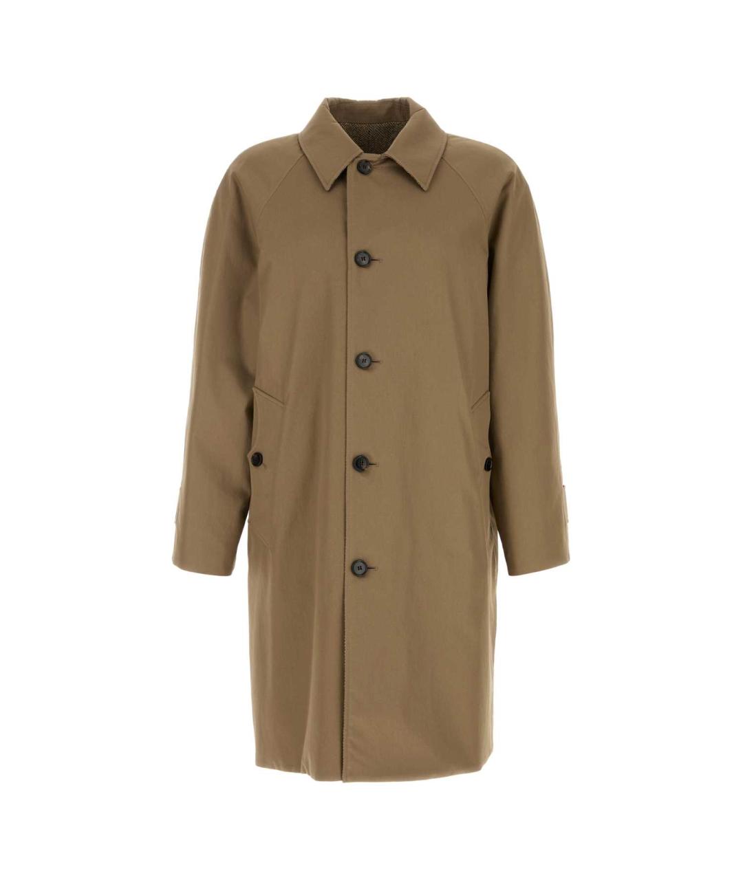 BURBERRY Коричневый хлопковый тренч / плащ, фото 1