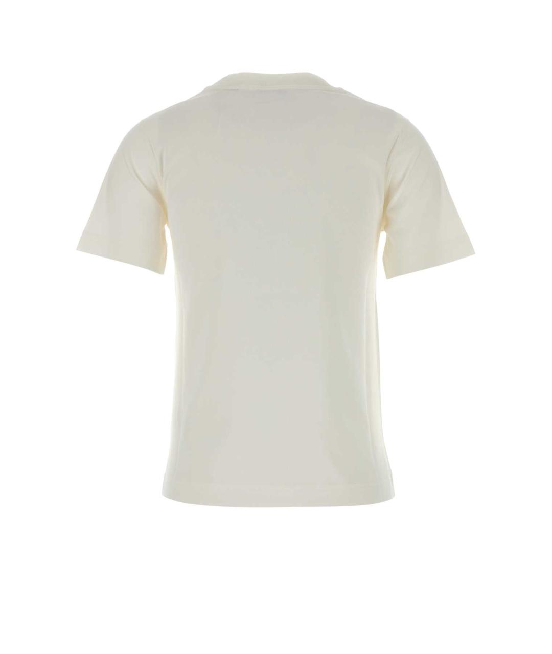 BURBERRY Белая хлопковая футболка, фото 2