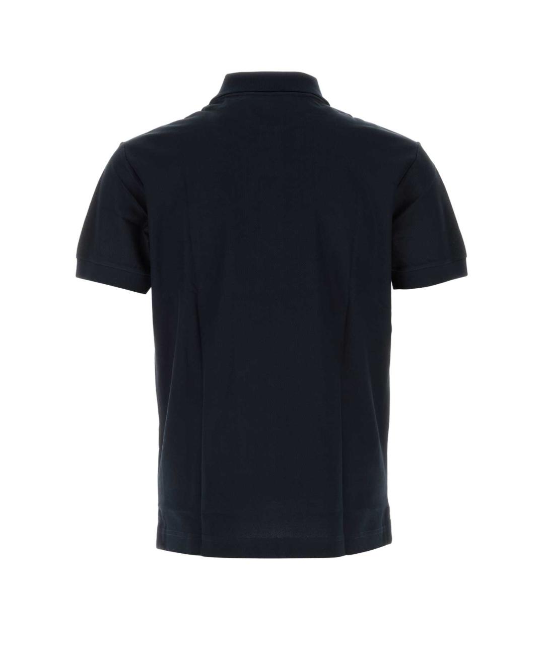 BURBERRY Синее хлопковое поло с коротким рукавом, фото 2