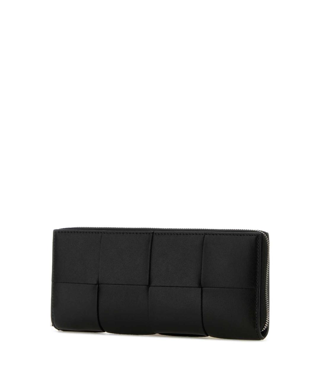 BOTTEGA VENETA Черный кожаный кошелек, фото 2