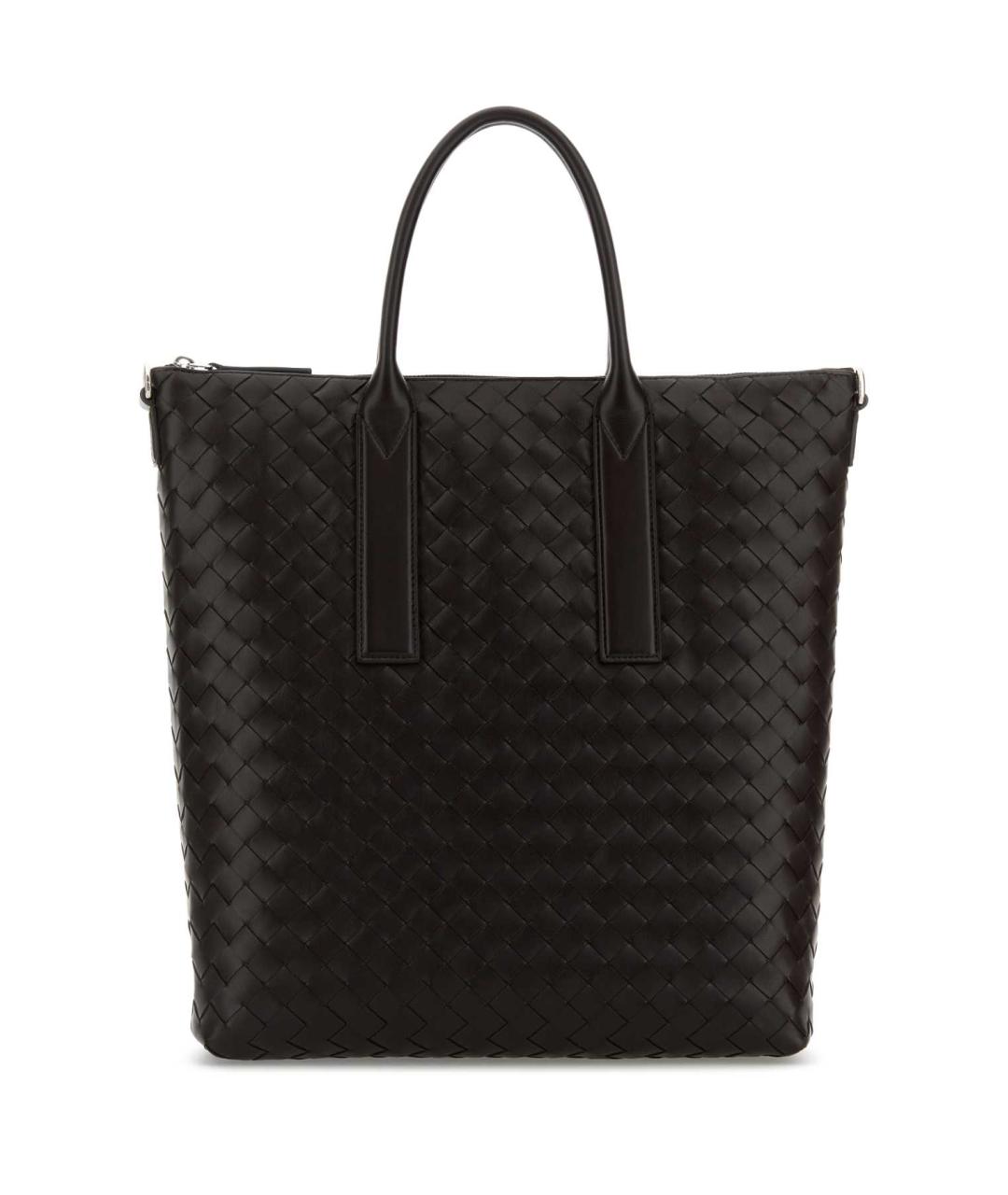 BOTTEGA VENETA Коричневая кожаная сумка тоут, фото 1