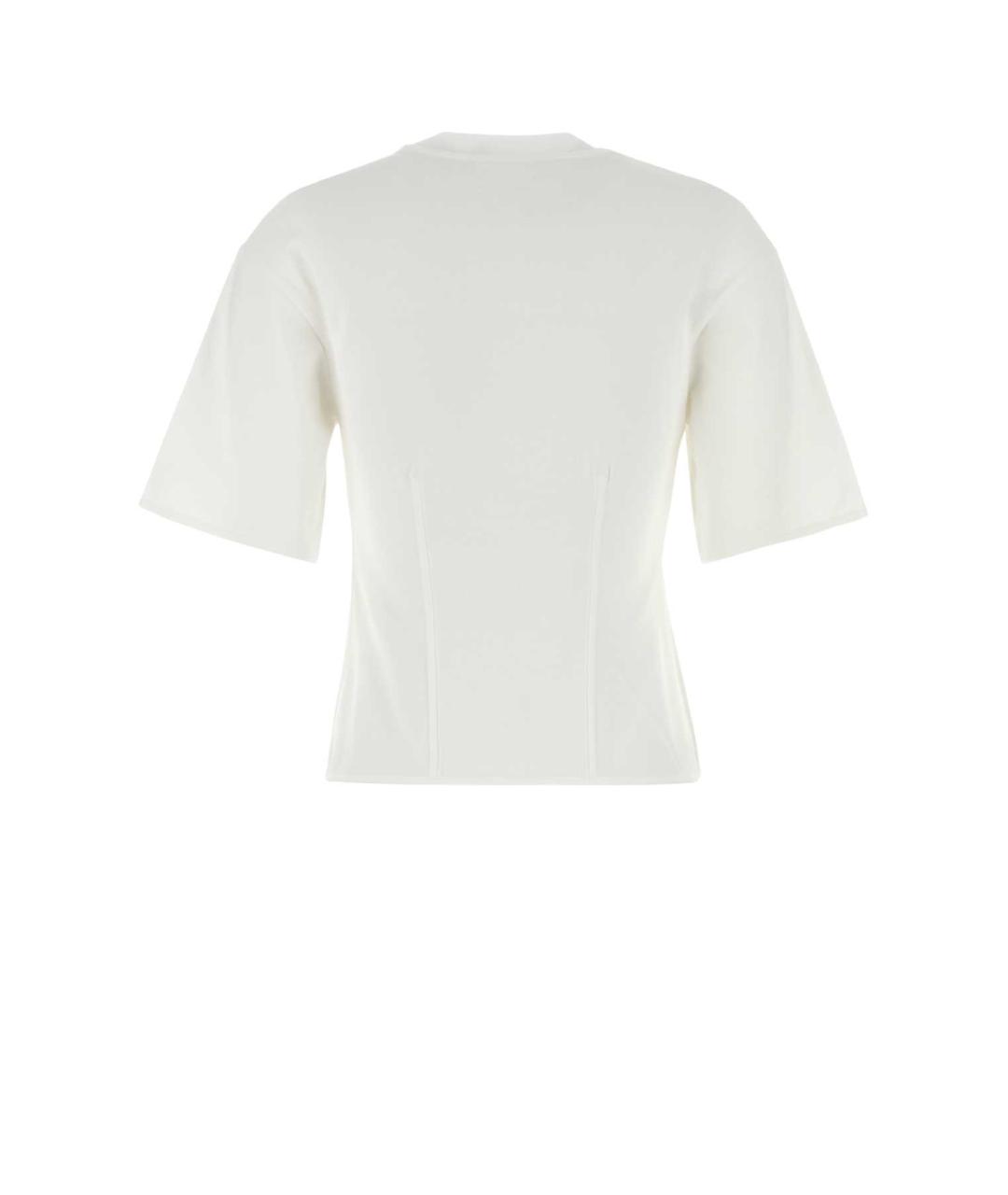 ALEXANDER MCQUEEN Белая хлопковая футболка, фото 2
