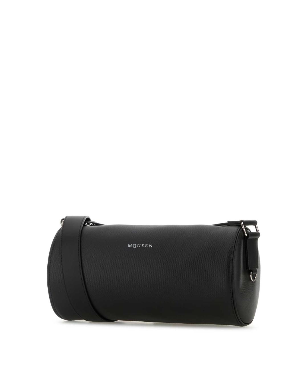 ALEXANDER MCQUEEN Черная кожаная сумка на плечо, фото 2