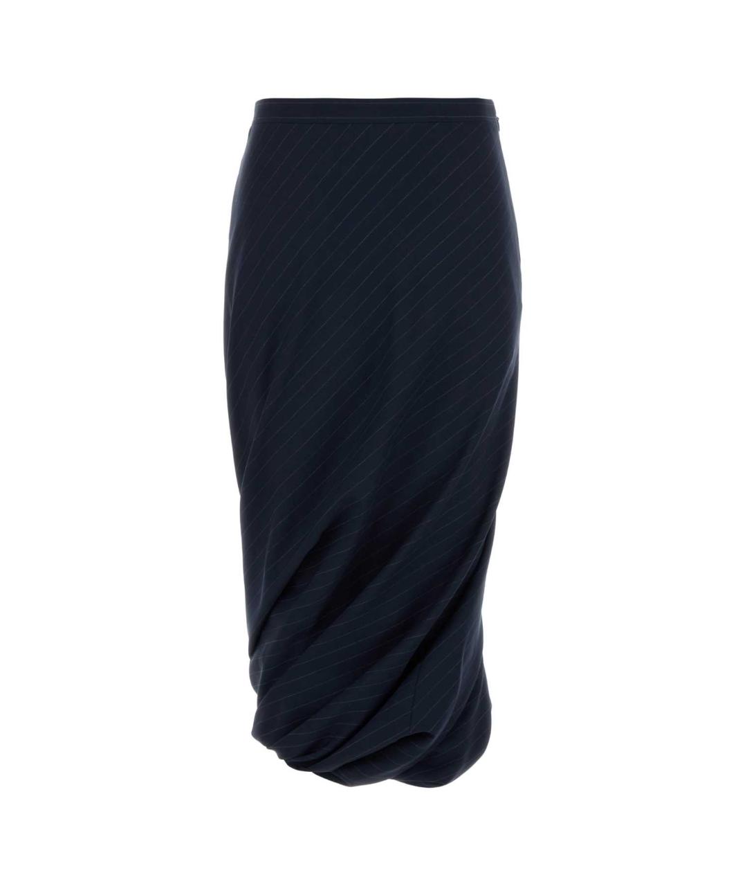BALENCIAGA Мульти шерстяная юбка миди, фото 1