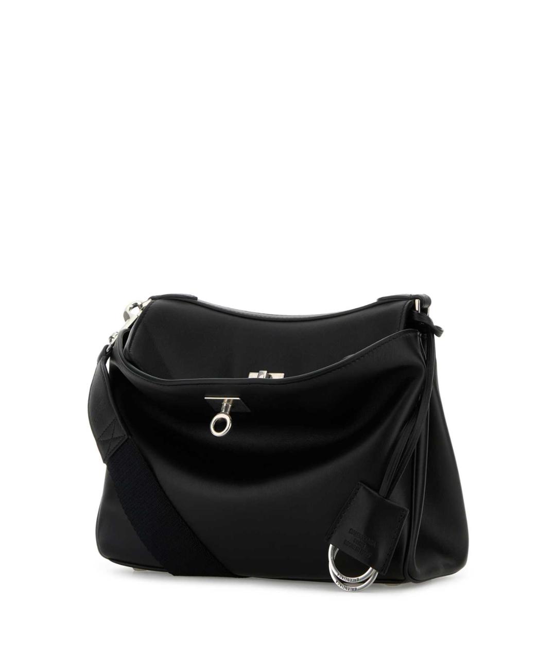 BALENCIAGA Черная кожаная сумка на плечо, фото 2