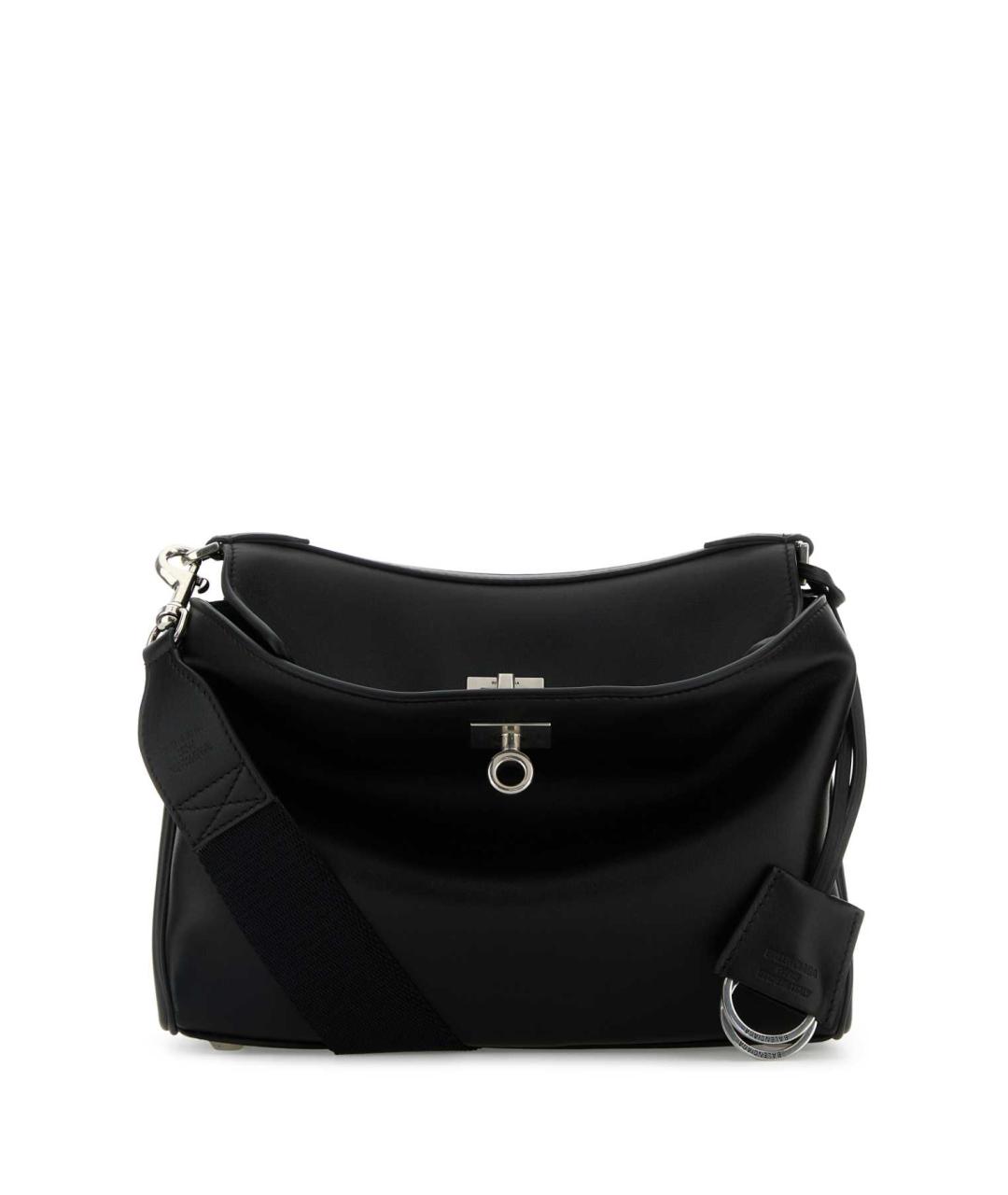 BALENCIAGA Черная кожаная сумка на плечо, фото 1
