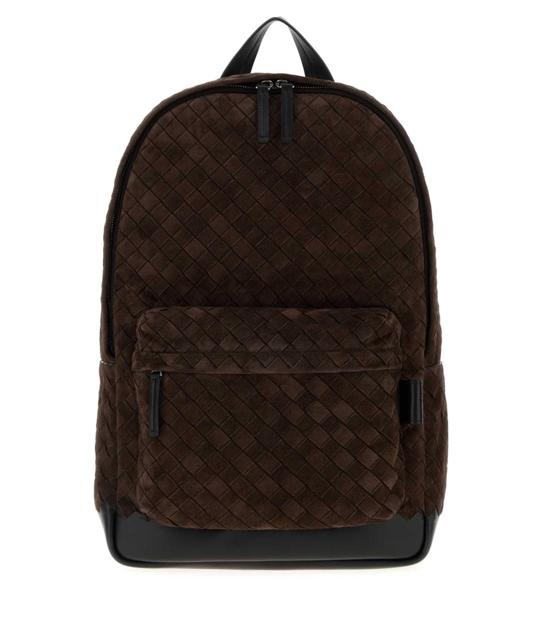 BOTTEGA VENETA Коричневый замшевый рюкзак, фото 1