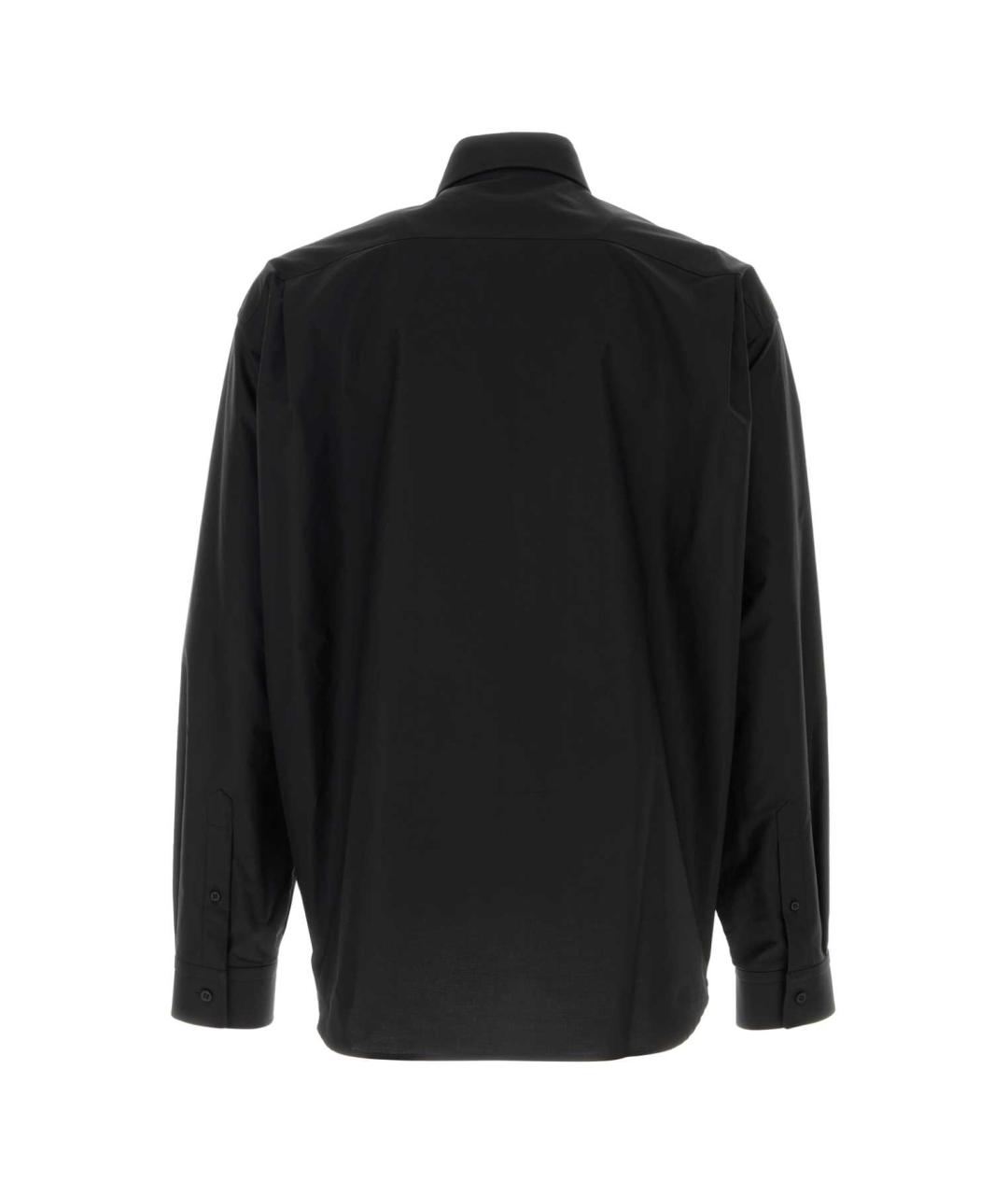 BALENCIAGA Черная хлопковая кэжуал рубашка, фото 2